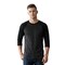 BELLA + CANVAS® Unisex Three-Quarter Sleeve Baseball Tee Raglan Contrast Sleeve Lightweight Retail Fit Shirt